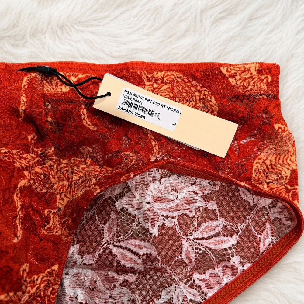 COSABELLA NSN Men's Printed Comfort Micro Brief Sahara‎ Tiger / Size L - NWT